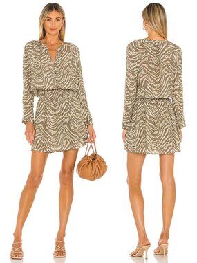 RAILS Jasmine Dress Mini Dress Boho Revolve Sz M Coastal Cowgirl Quiet Luxury